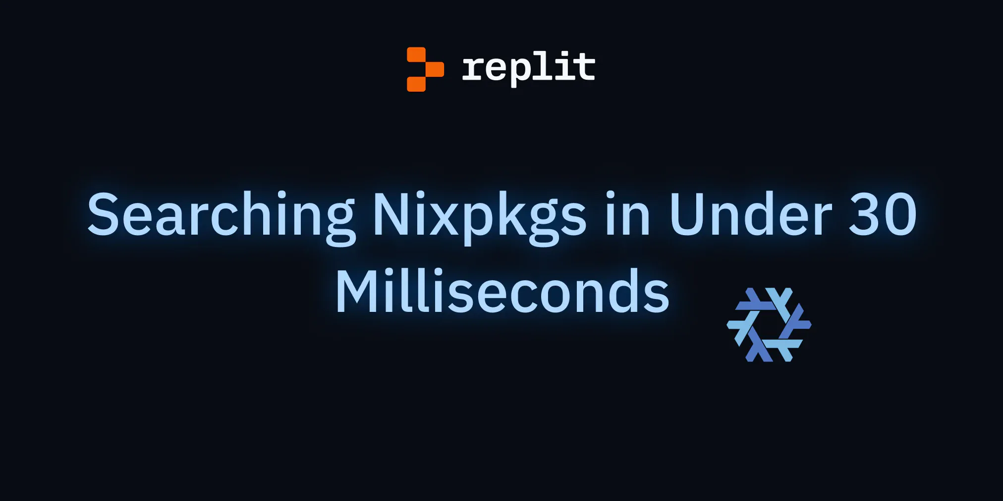 Cover artwork for the article “Searching Nixpkgs in Under 30 Milliseconds”.