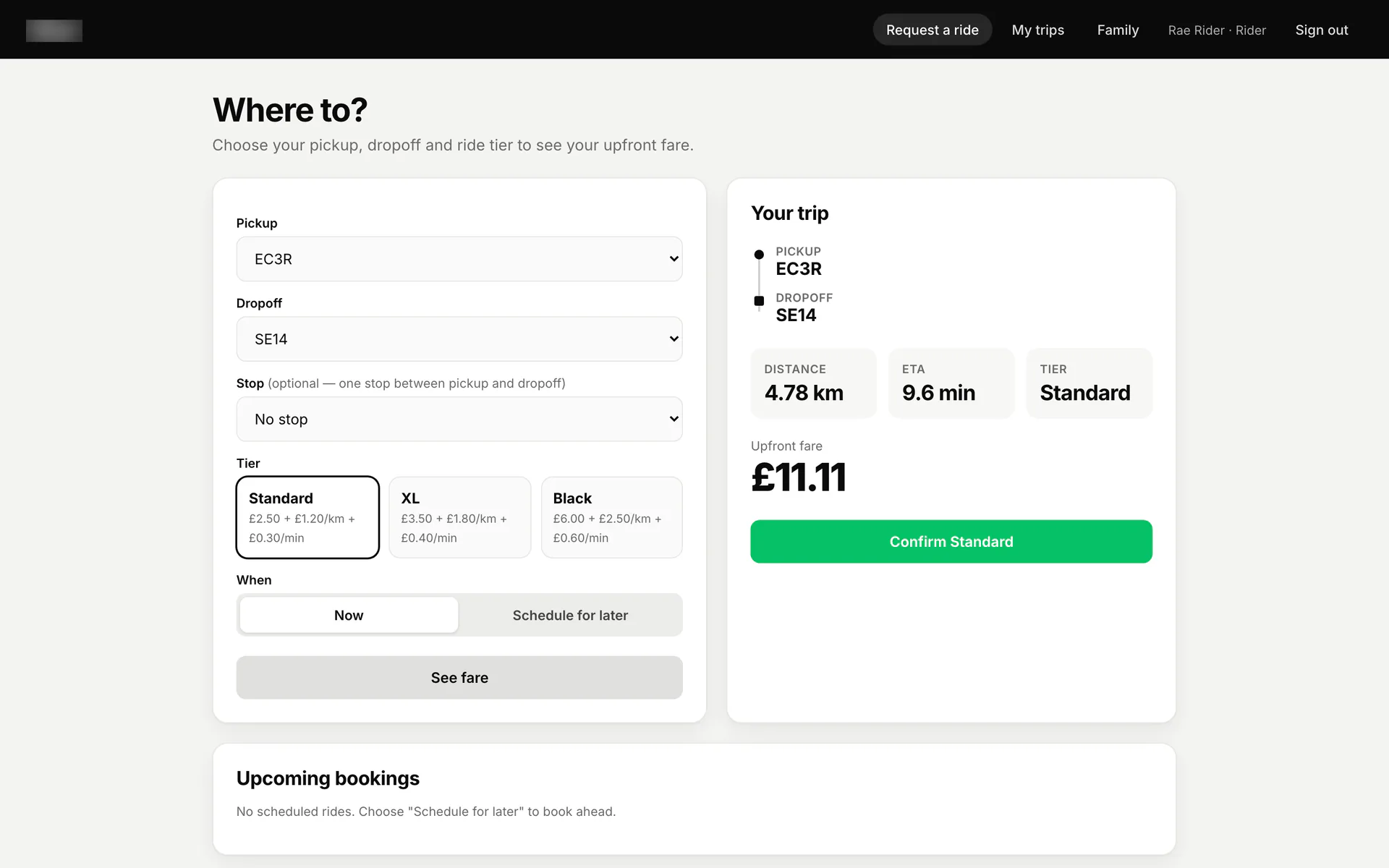 Opus 5.5, ride-hailing service build 4