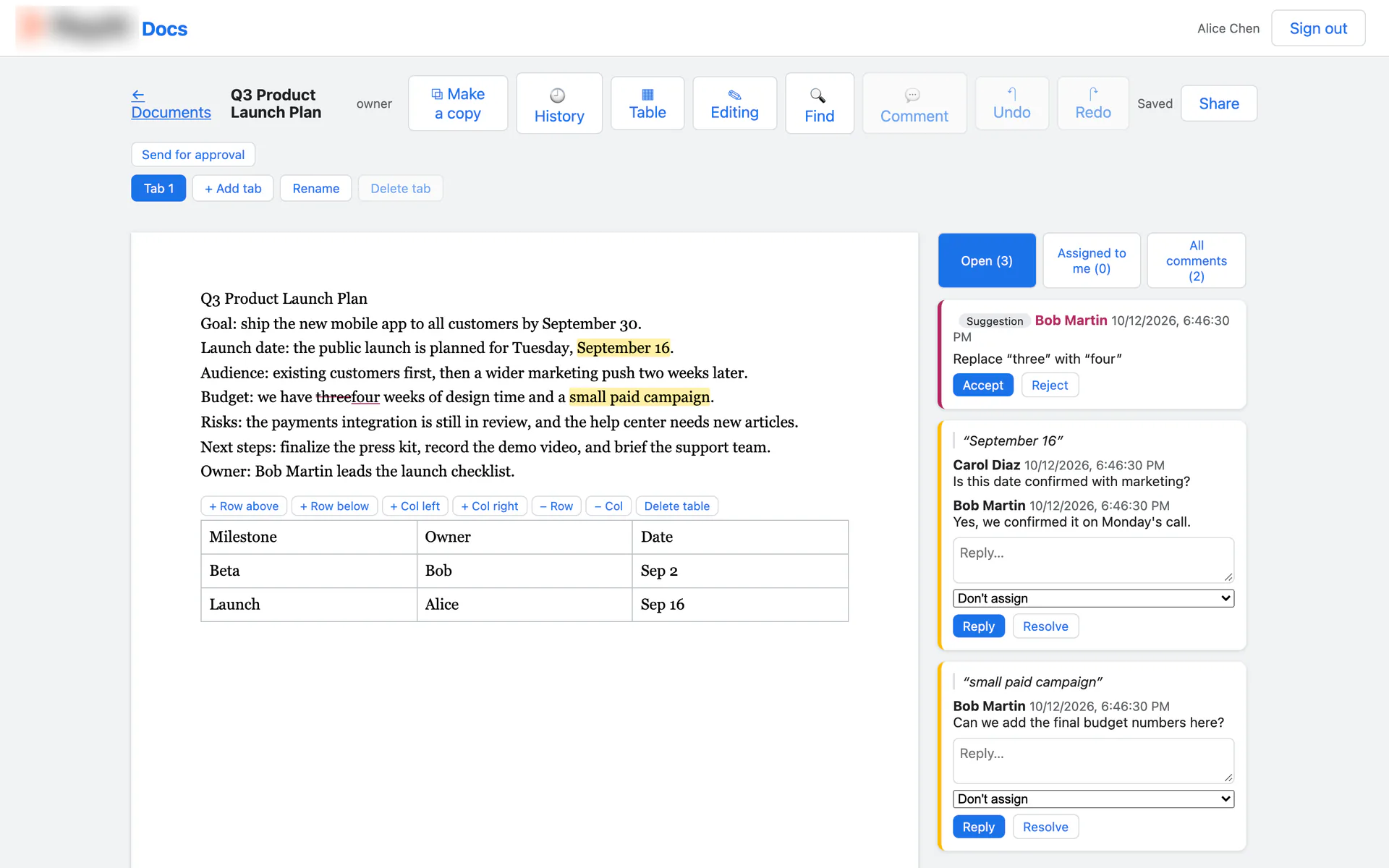 Sonnet 5.5, document editor build 1