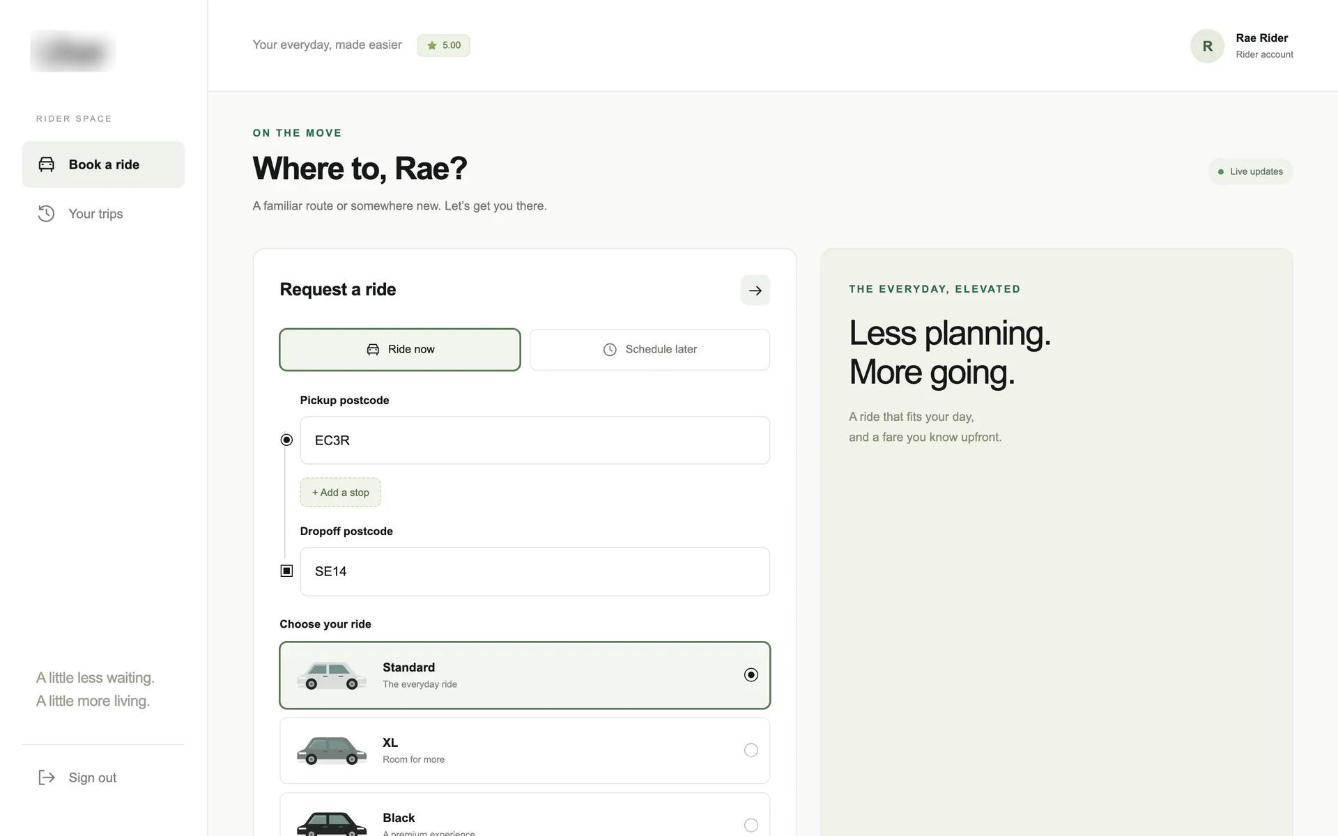 GPT-6.1 Sol, ride-hailing service build 1