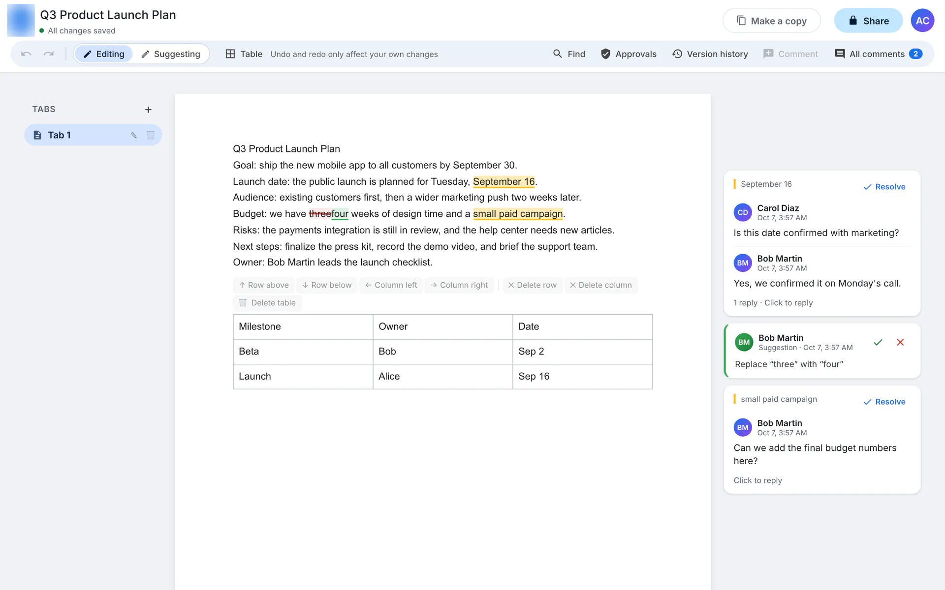 Opus 5.5, document editor build 1