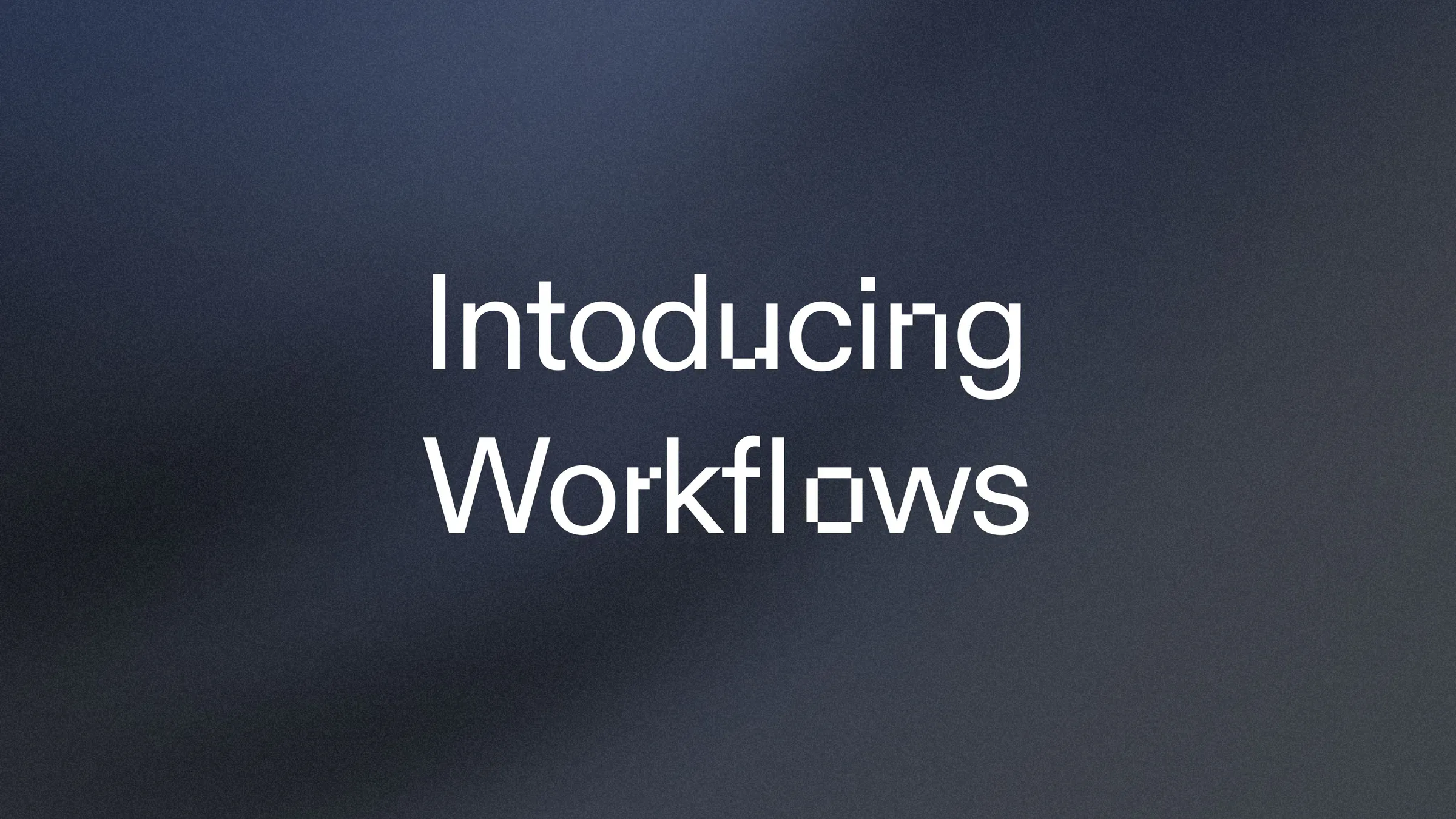 Cover artwork for the article “Introducing Workflows”.
