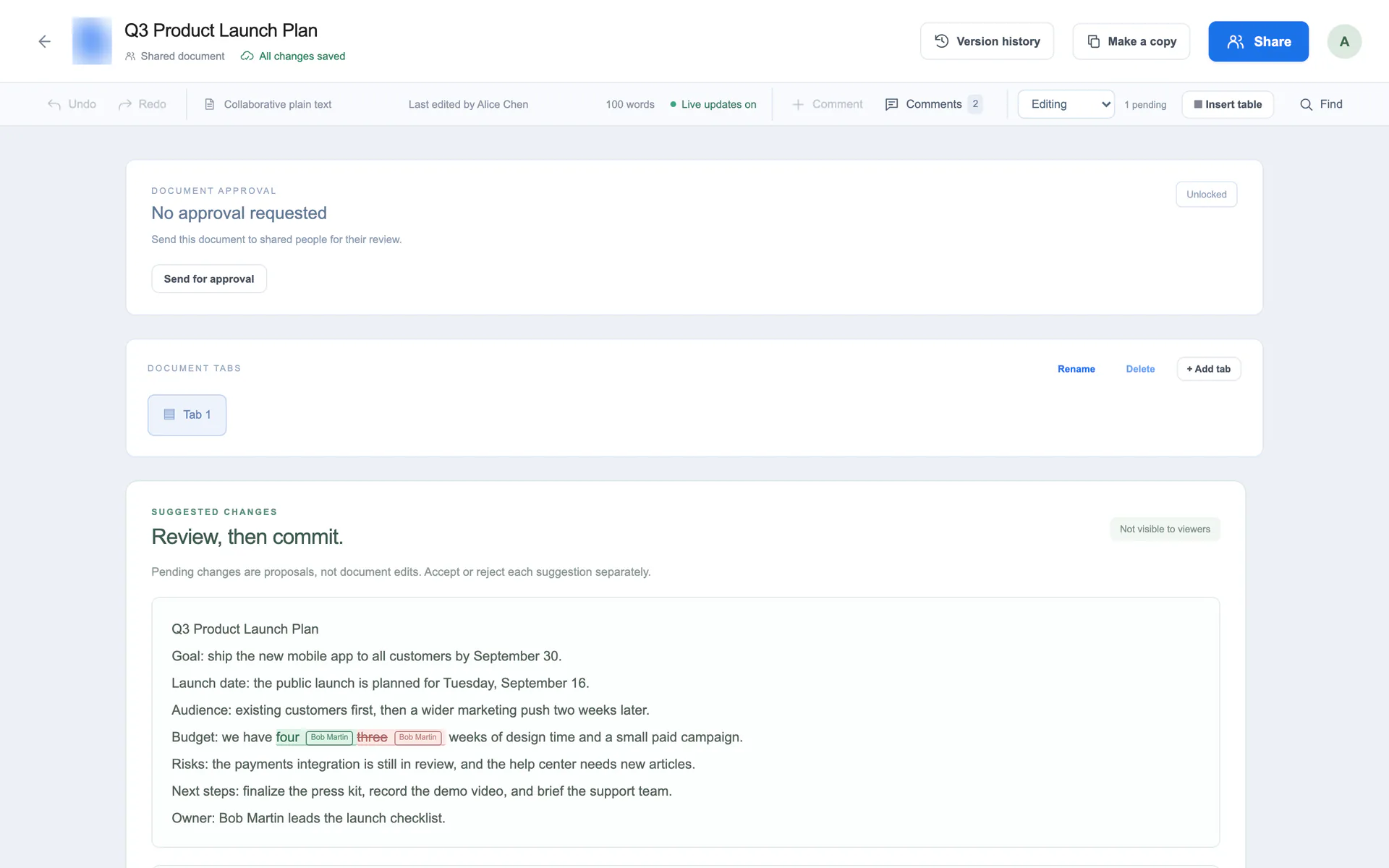 GPT-6.1 Sol, document editor build 2