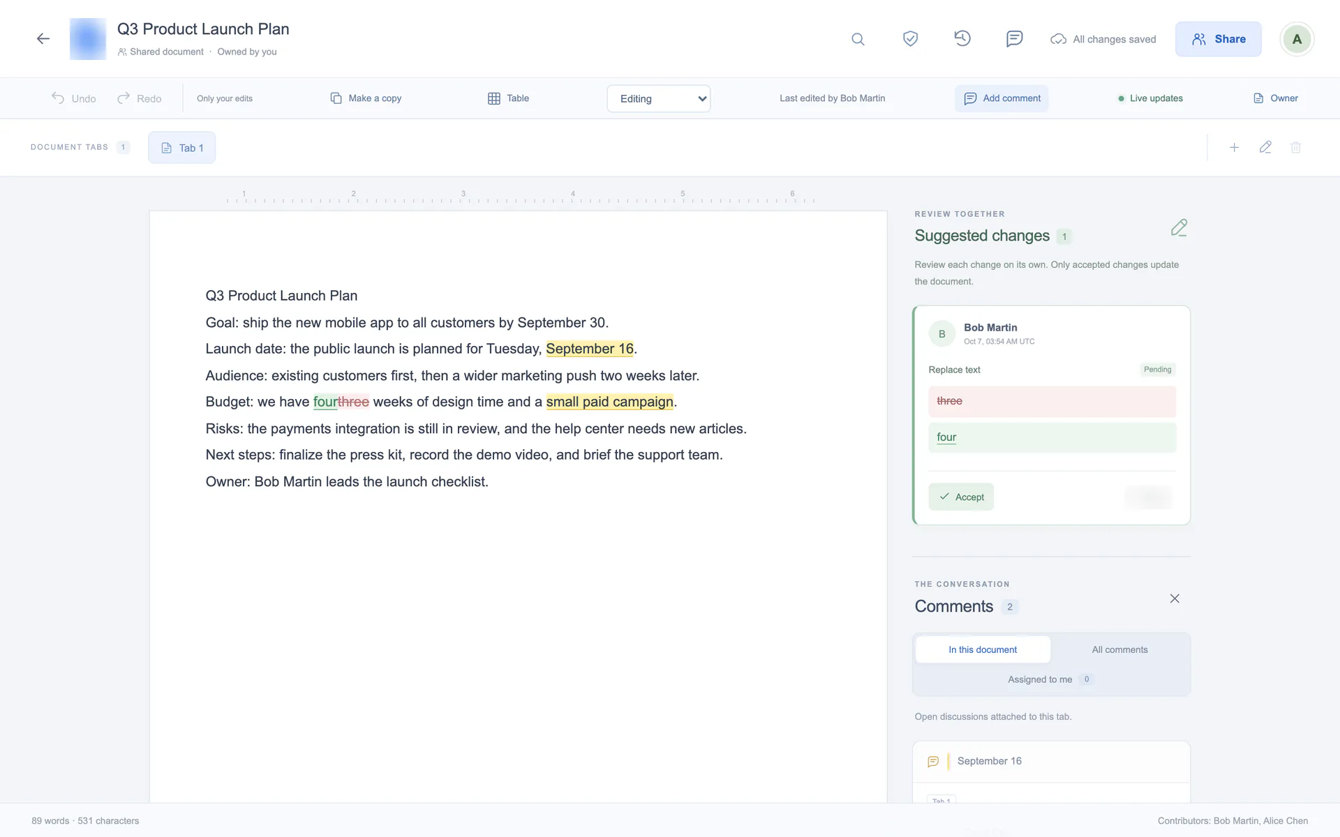 GPT-6 Astra, document editor build 2